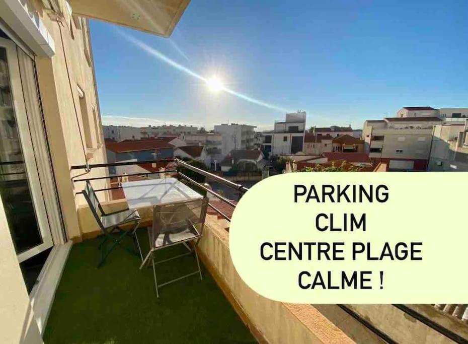 Appart T2 Calme - Centre De Canet - Parking - Clim Exterior foto